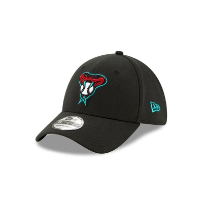 Black Arizona Diamondbacks Hat - New Era MLB Team Classic Alt 39THIRTY Stretch Fit Caps USA3108724